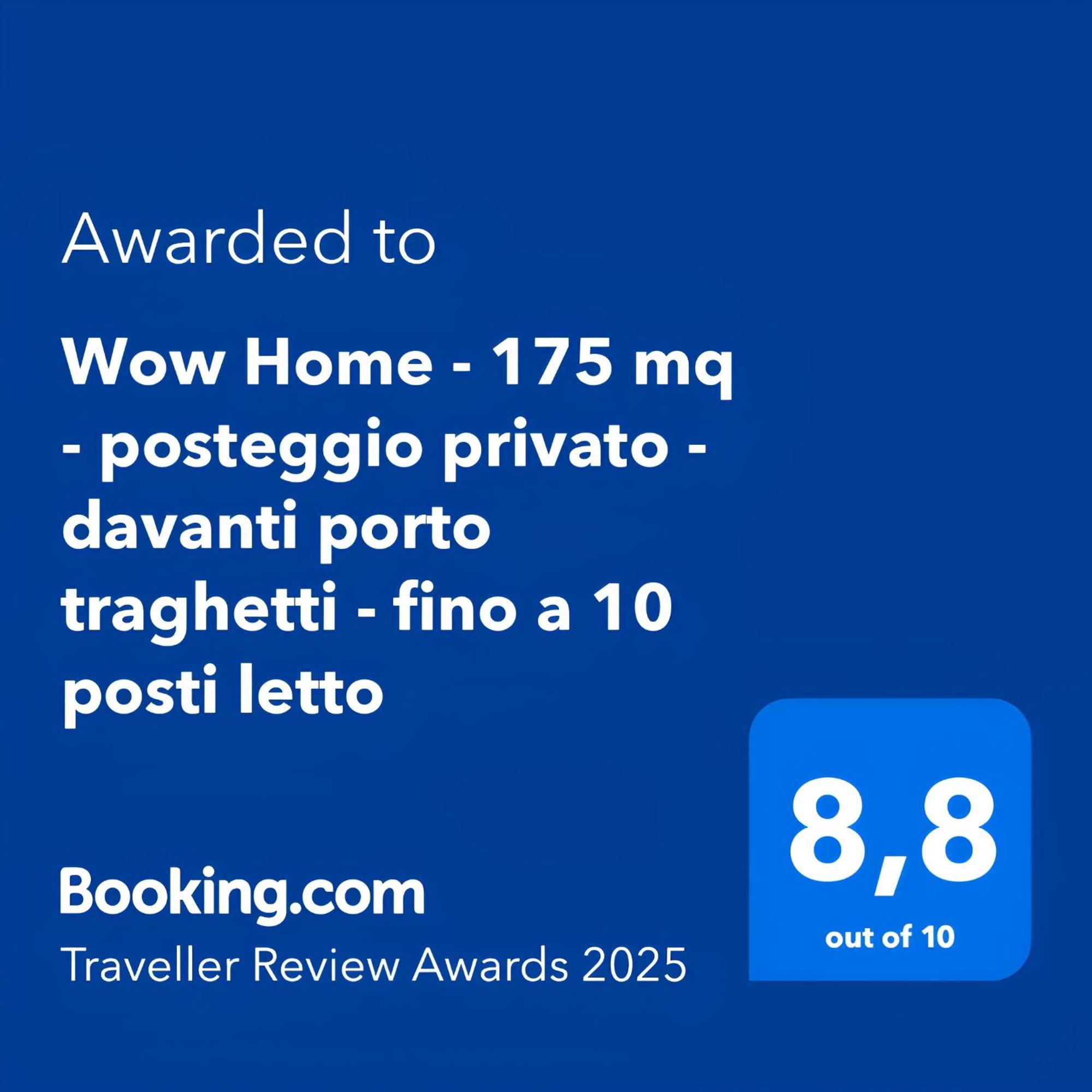 Wow Home - 175 Mq - Posteggio Privato - Davanti Porto Traghetti - Fino A 10 Posti Letto 热那亚 外观 照片